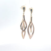 14k Rose Gold Dangle Earrings 3.60 Gram